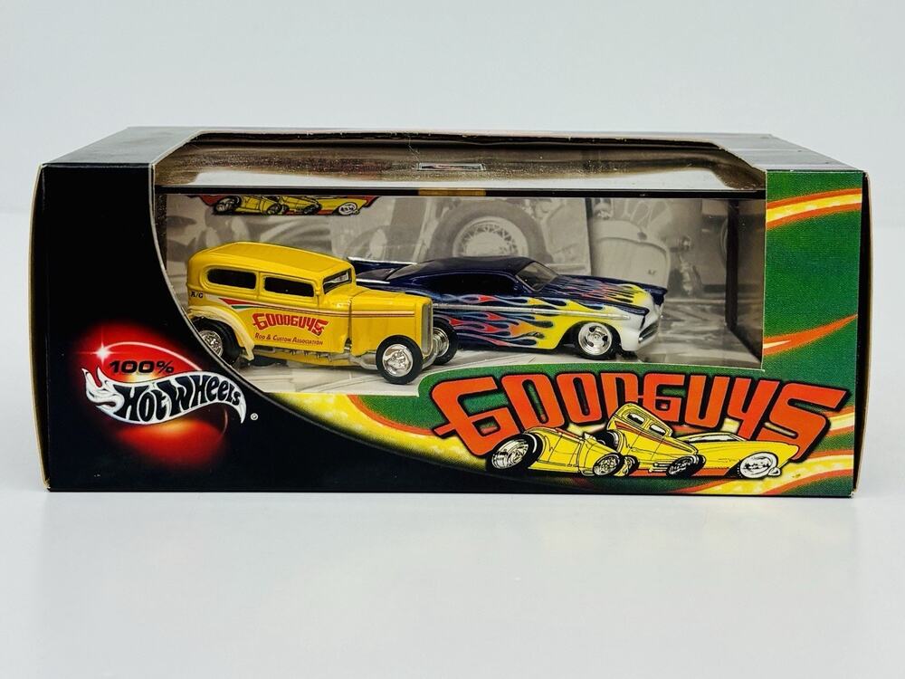 Hot Wheels Goodguys '57 Chevy & 1932 Ford 2 Car Vehicle Set 57378 New Sealed